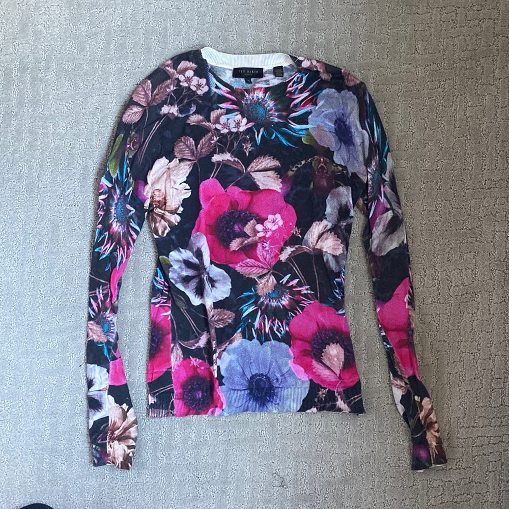 Ted baker floral sweater